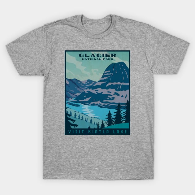 Glacier National Park T-Shirt by Sisu Design